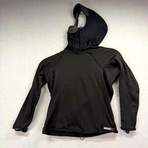 Xcel Drylock Smart Fiber Hooded Top Womens Small Black Infiniti Layering Surfing